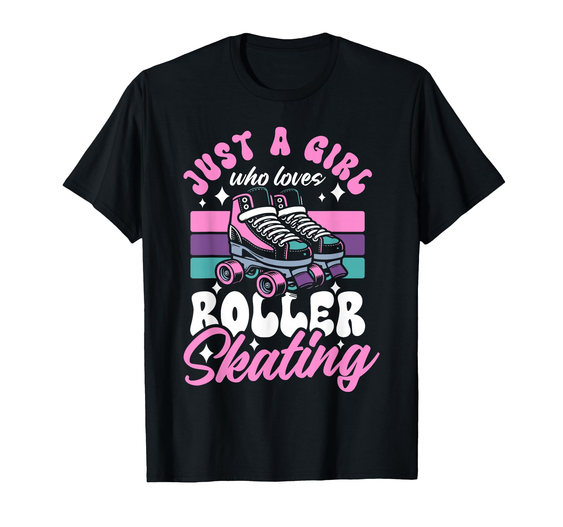 Roller Skating Skate 1970S Just Who T-Shirt - Trendy Graphic for Adults - T-Shirt, Sweatshirt, Hoodie