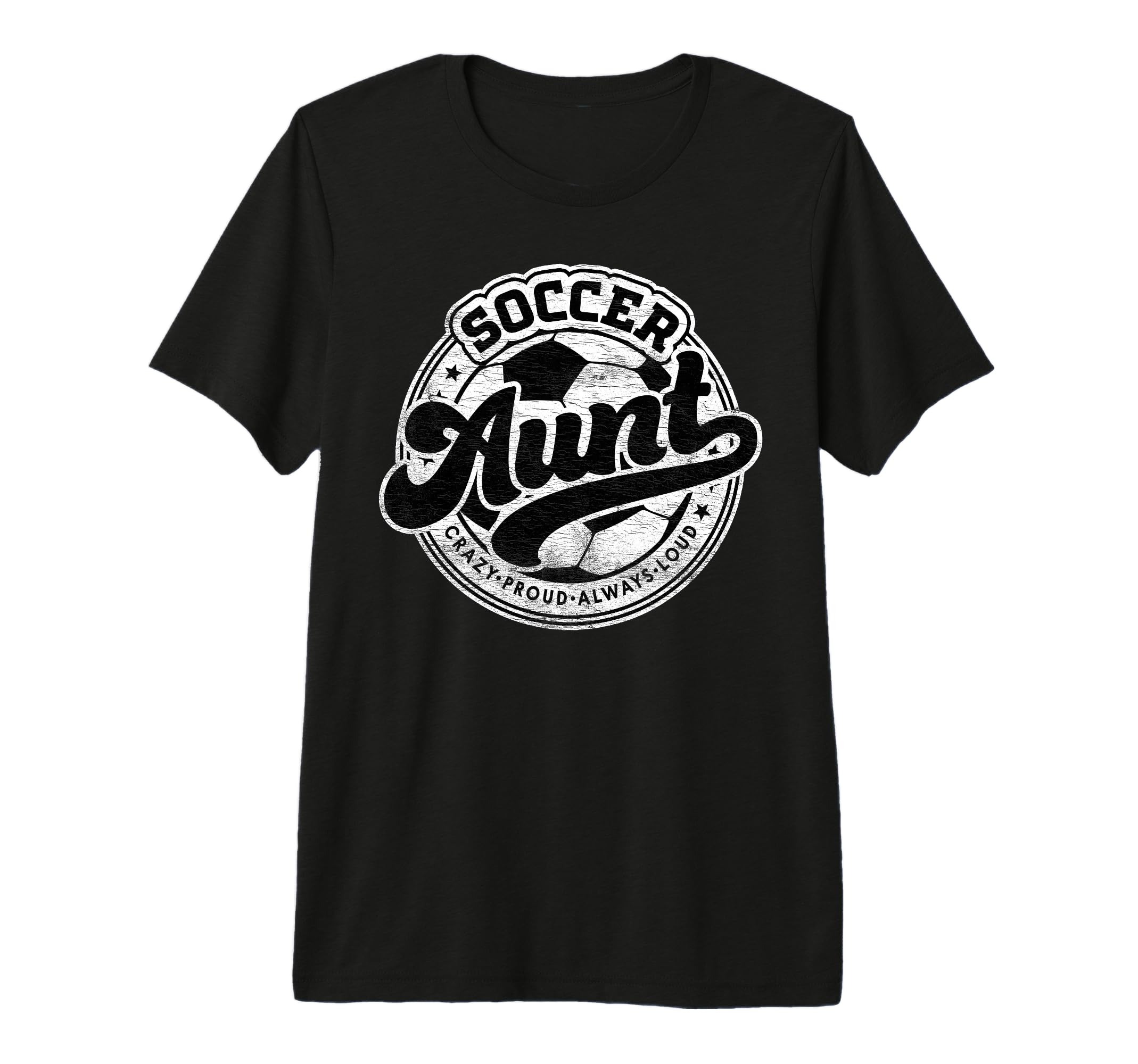 Soccer Aunt Family Matching Game Day Tri T-Shirt - Trendy Graphic Unisex - T-Shirt, Sweatshirt, Hoodie