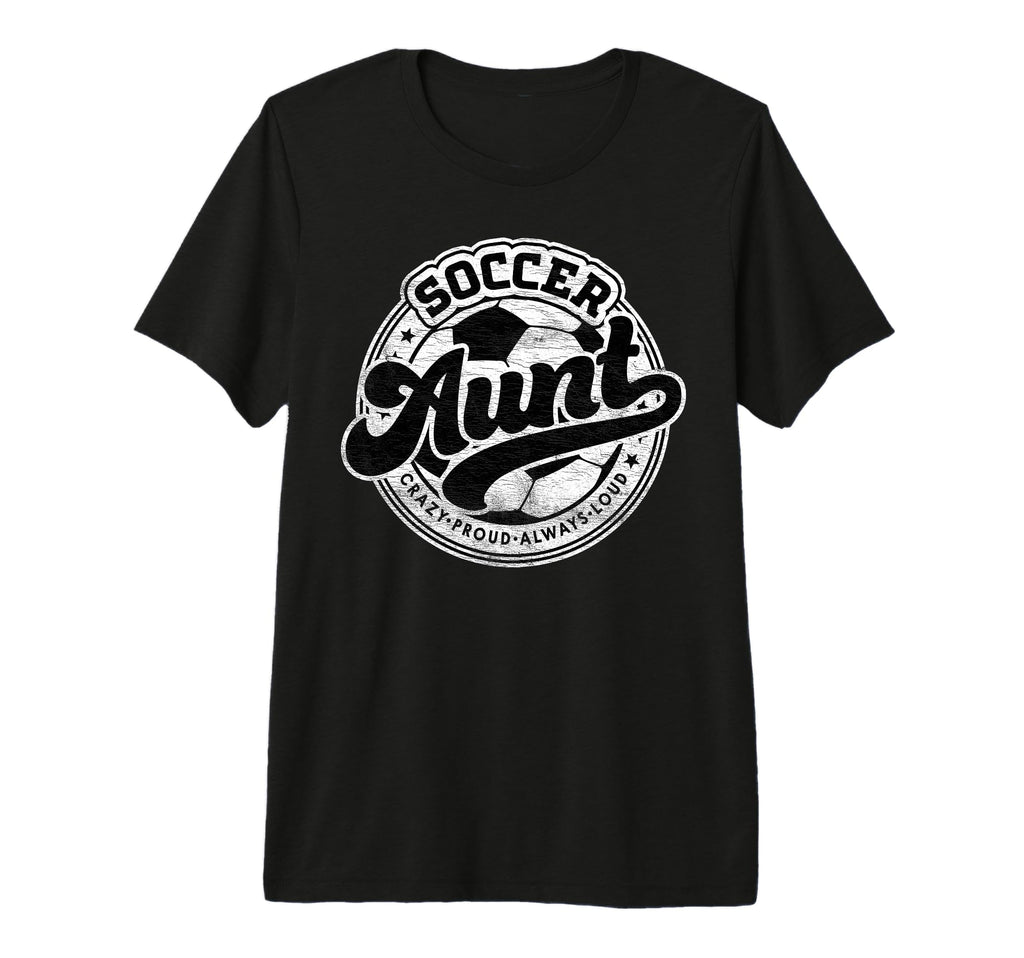 Soccer Aunt Family Matching Game T-Shirt - Aesthetic Graphic for Adults - T-Shirt, Sweatshirt, Hoodie