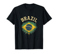 Brazil Flag Soccer Fans T-Shirt - Fun Novelty Design Men Women - T-Shirt, Sweatshirt, Hoodie