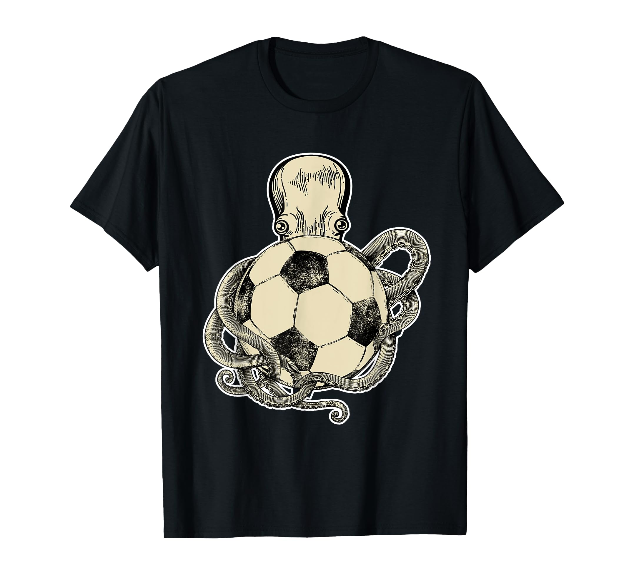 Octopus And Soccer Ball Gift T-Shirt - Fun Novelty Design for Adults - T-Shirt, Sweatshirt, Hoodie