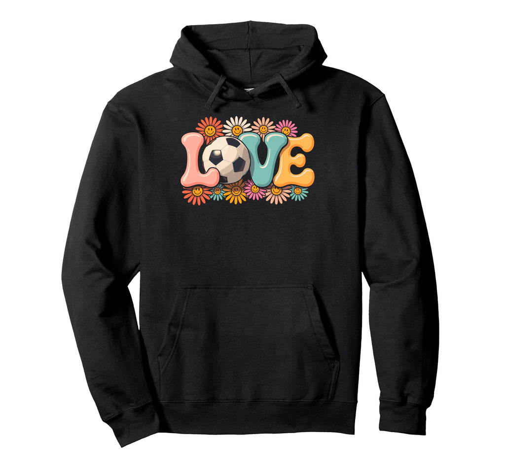 Groovy Love Soccer Goalie Player Fan Game Hoodie - Custom Art Print Unisex - T-Shirt, Sweatshirt, Hoodie