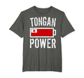 Tonga Flag Tongan Power Battery Proud T-Shirt - Trendy Graphic Men Women - T-Shirt, Sweatshirt, Hoodie