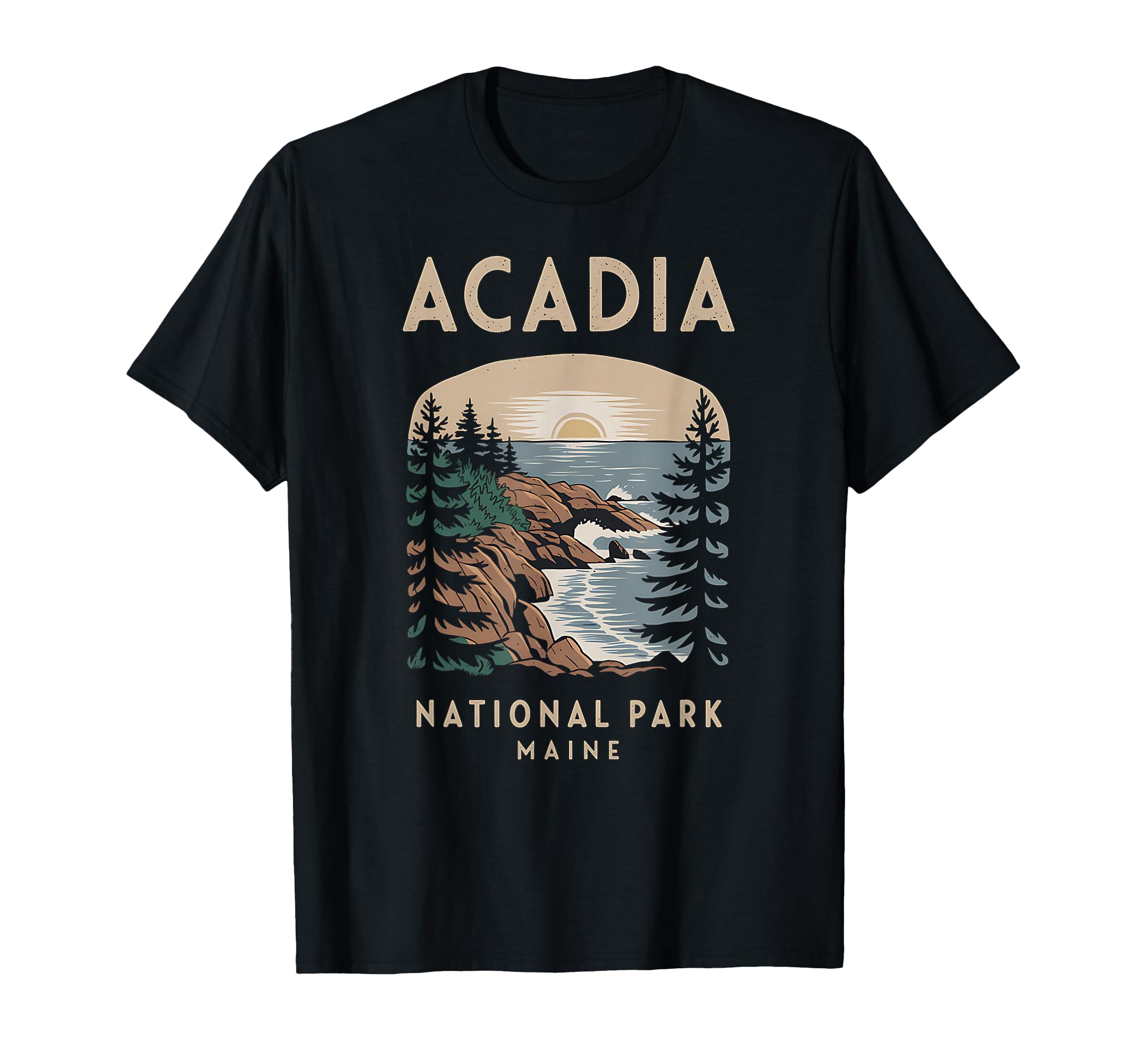 Acadia National Park Maine Scenic View T-Shirt - Unique Graphic Men Women - T-Shirt, Sweatshirt, Hoodie