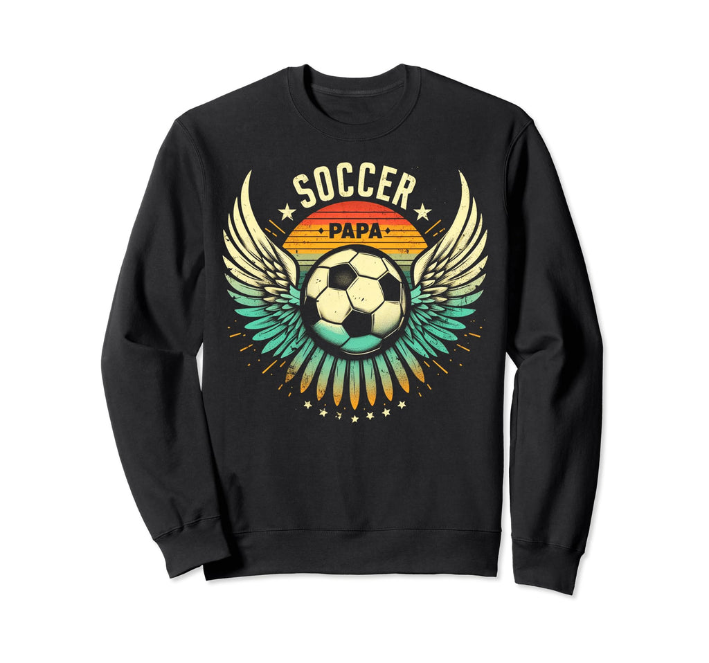 Soccer Papa Family Matching Dad Sweatshirt - Fun Novelty Design Unisex - T-Shirt, Sweatshirt, Hoodie