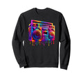 Dripping Paint Boombox Old School Sweatshirt - Custom Art Print Men Women - T-Shirt, Sweatshirt, Hoodie