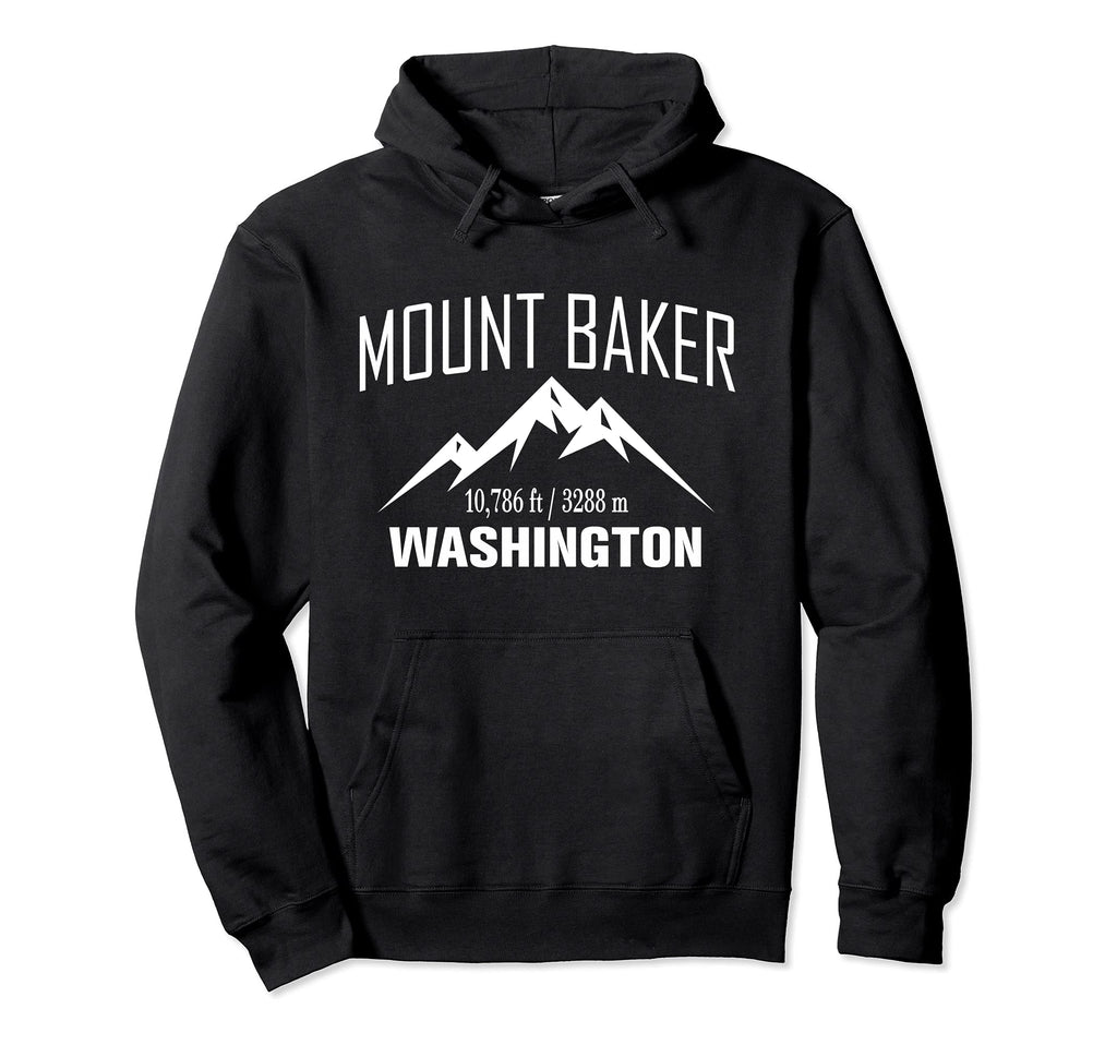 Mount Baker Kulshan Washington Climbing Hoodie - Unique Graphic Unisex - T-Shirt, Sweatshirt, Hoodie
