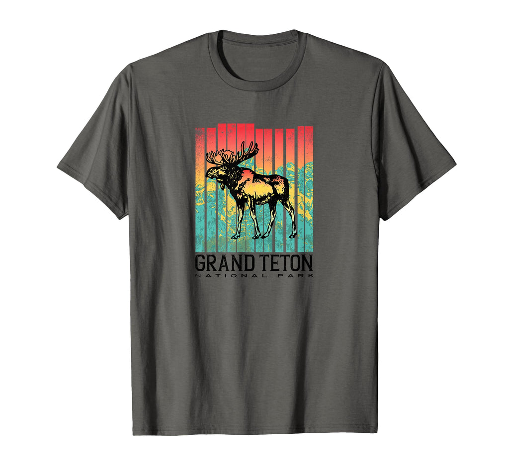 Grand Teton National Park Colorful T-Shirt - Fun Novelty Design Unisex - T-Shirt, Sweatshirt, Hoodie