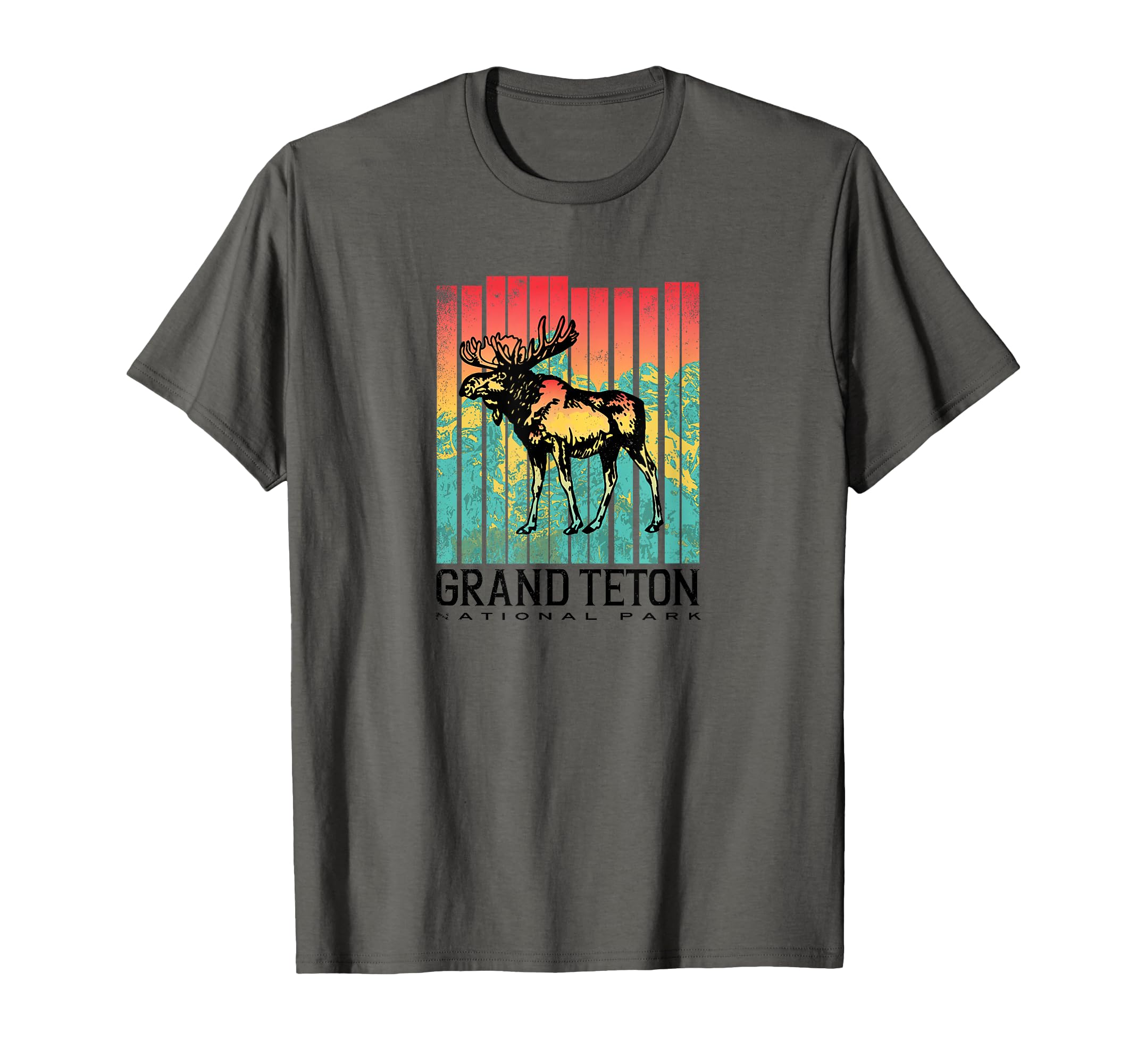 Grand Teton National Park Colorful T-Shirt - Fun Novelty Design Unisex - T-Shirt, Sweatshirt, Hoodie