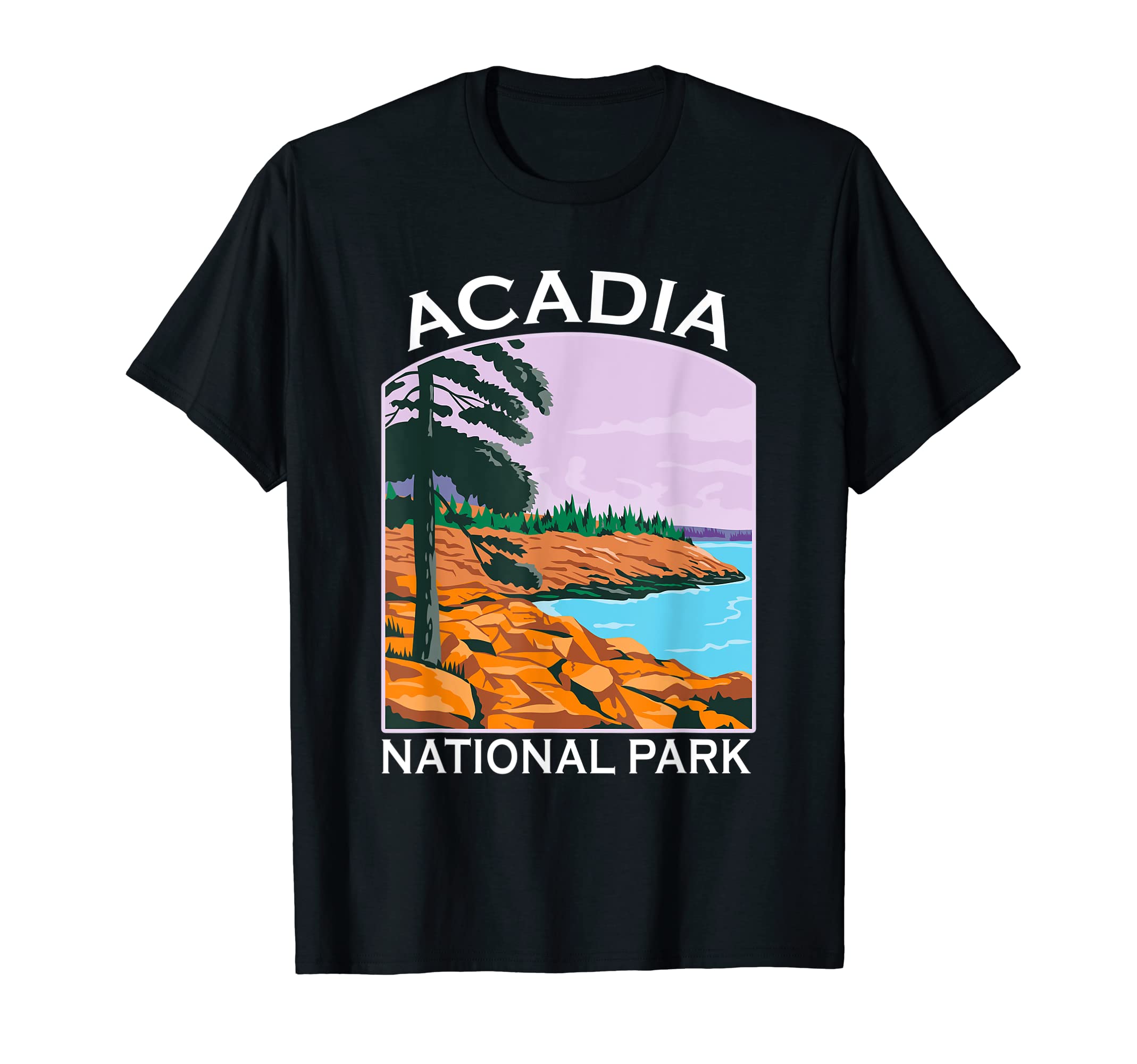 Acadia National Park Maine Souvenir Hiking T-Shirt - Trendy Graphic Unisex - T-Shirt, Sweatshirt, Hoodie