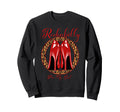 Rockabilly Pin Up Red High Heel Pumps Sweatshirt - Graphic Print Men Women - T-Shirt, Sweatshirt, Hoodie