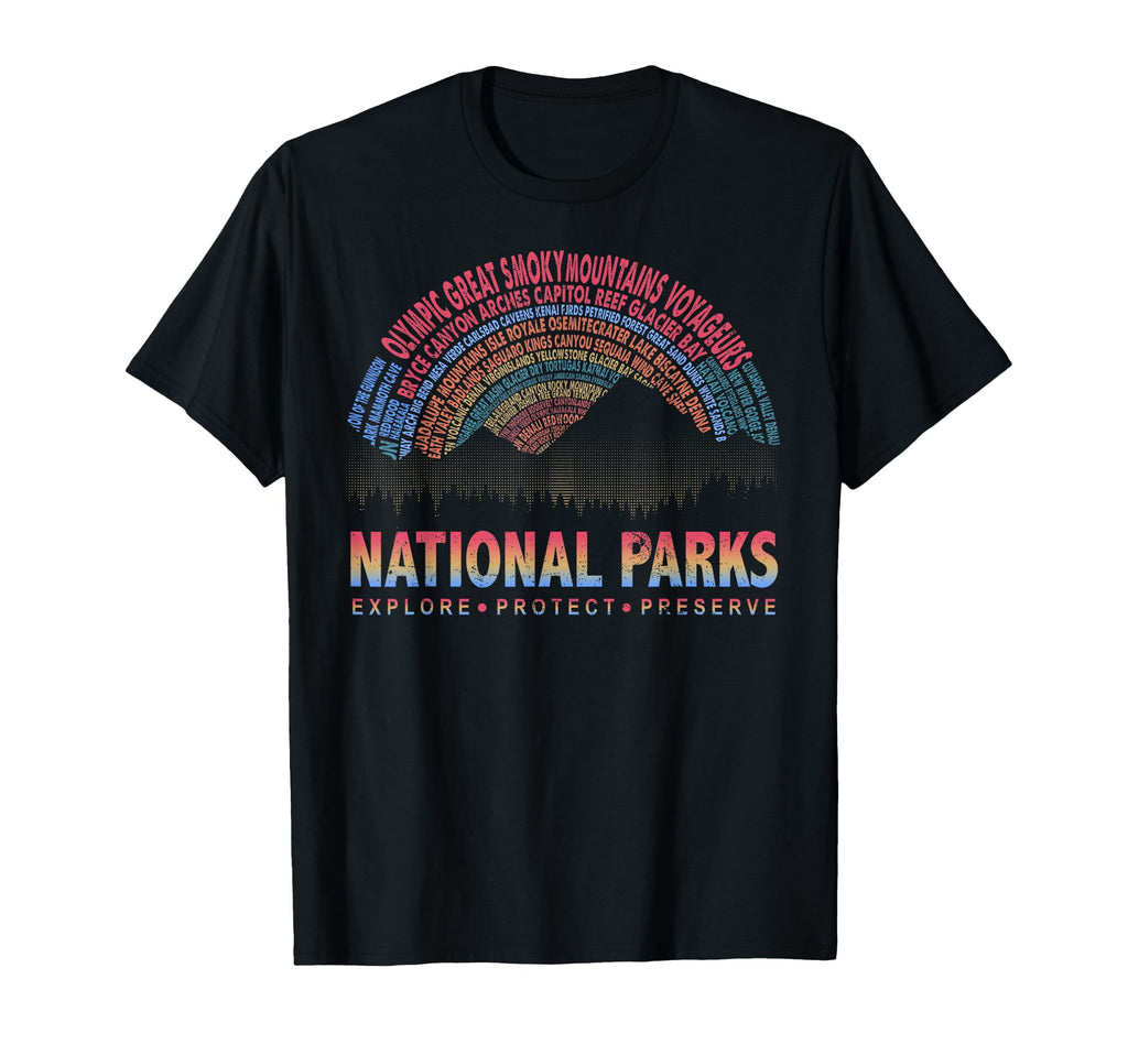 Explore Protect Preserve National Park T-Shirt - Aesthetic Graphic Unisex - T-Shirt, Sweatshirt, Hoodie