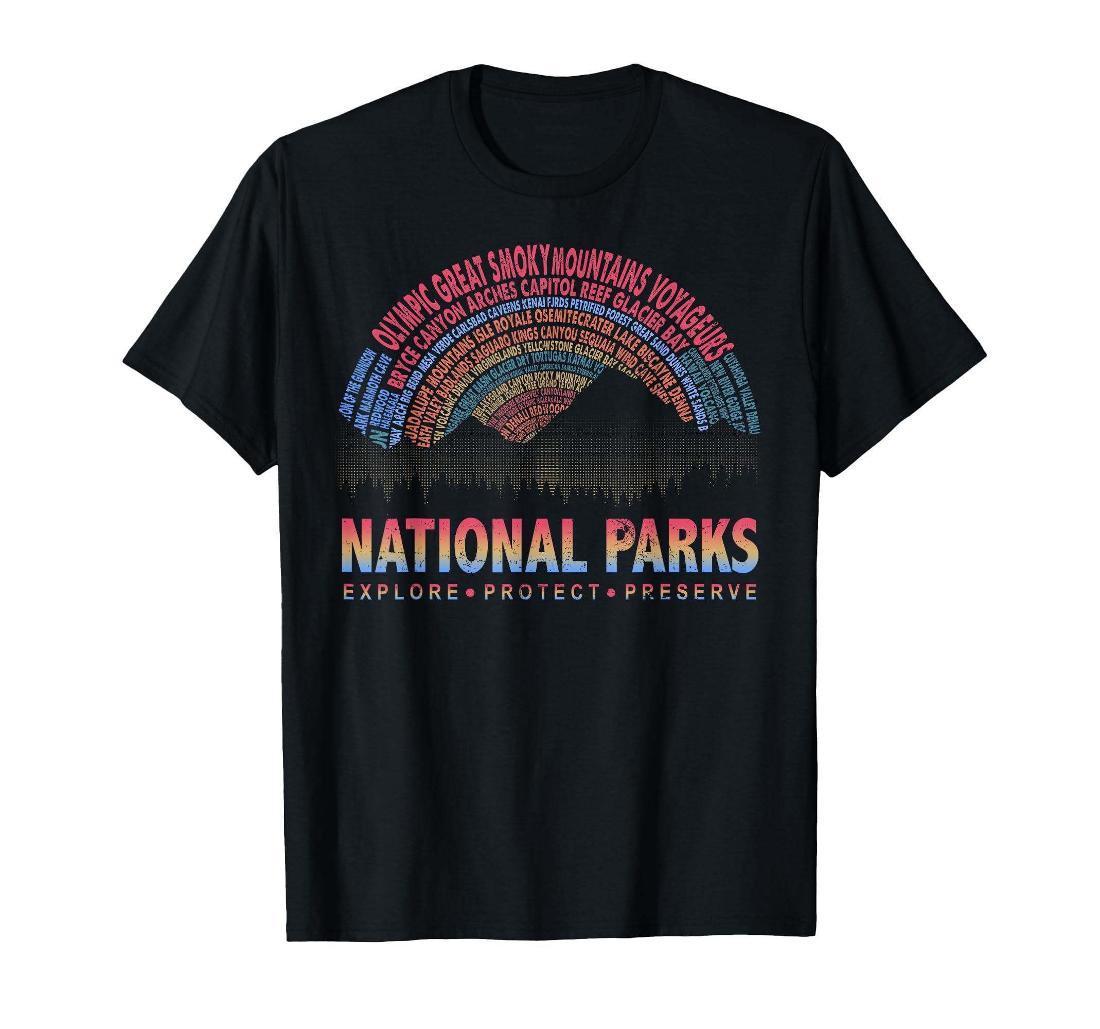 Explore Protect Preserve National Park T-Shirt - Aesthetic Graphic Unisex - T-Shirt, Sweatshirt, Hoodie