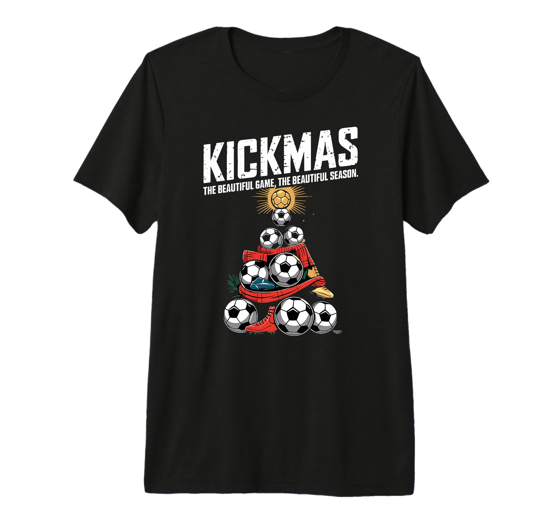 Kickmas Beautiful Game Beautiful Season T-Shirt - Graphic Print for Adults - T-Shirt, Sweatshirt, Hoodie