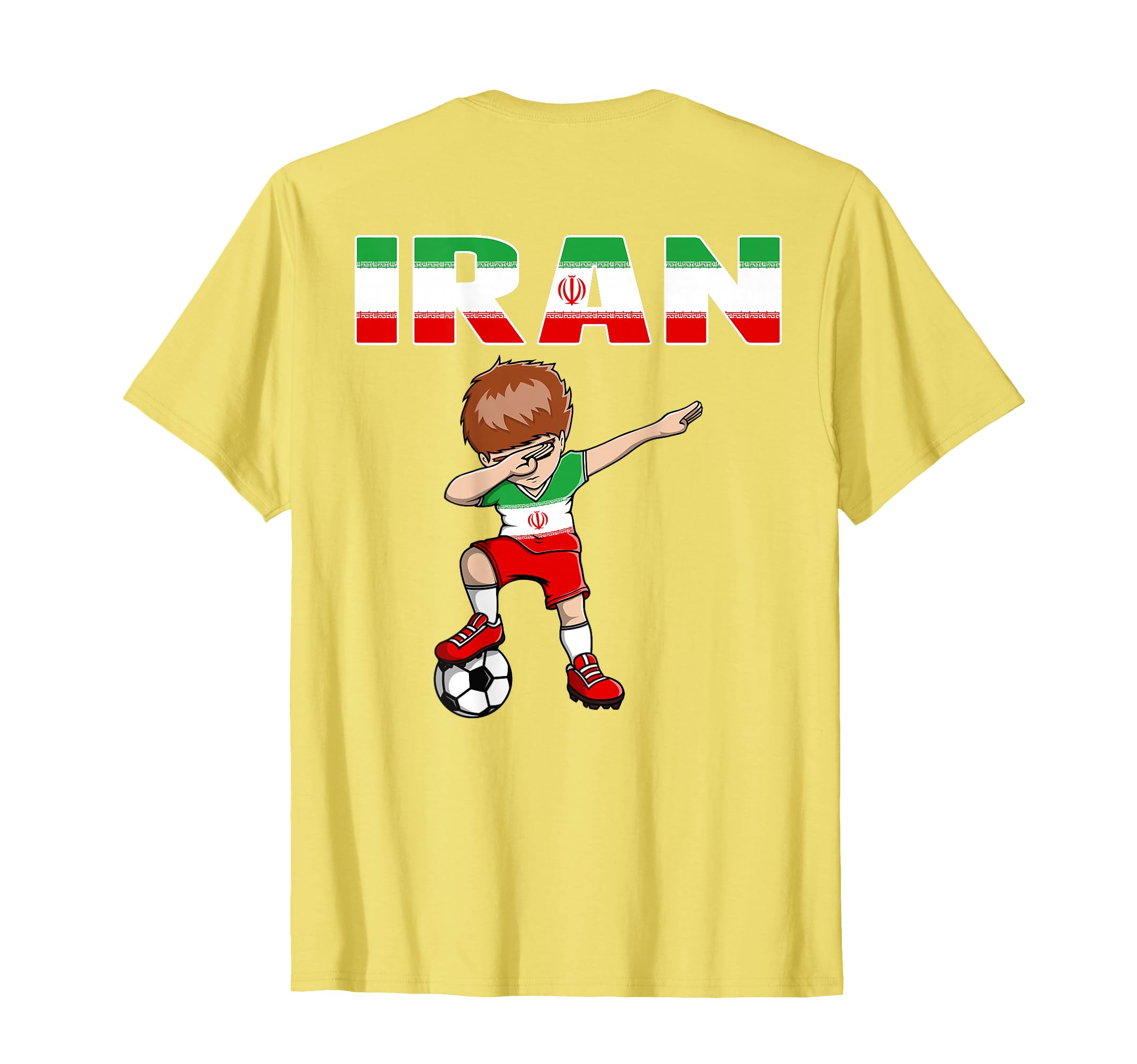 Dabbing Soccer Iran Soccer Fans Jersey T-Shirt - Trendy Graphic for Adults - T-Shirt, Sweatshirt, Hoodie