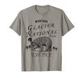 Glacier National Park Montana Bear T-Shirt - Trendy Graphic Men Women - T-Shirt, Sweatshirt, Hoodie