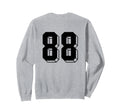 Number 88 Backside 80S 90S Team Sweatshirt - Trendy Graphic for Adults - T-Shirt, Sweatshirt, Hoodie