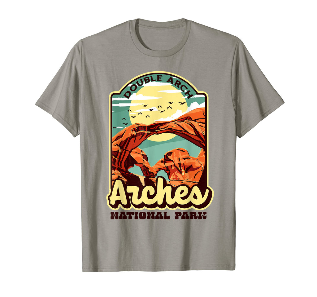 Arches National Park Double Arch Rocks T-Shirt - Unique Graphic Men Women - T-Shirt, Sweatshirt, Hoodie
