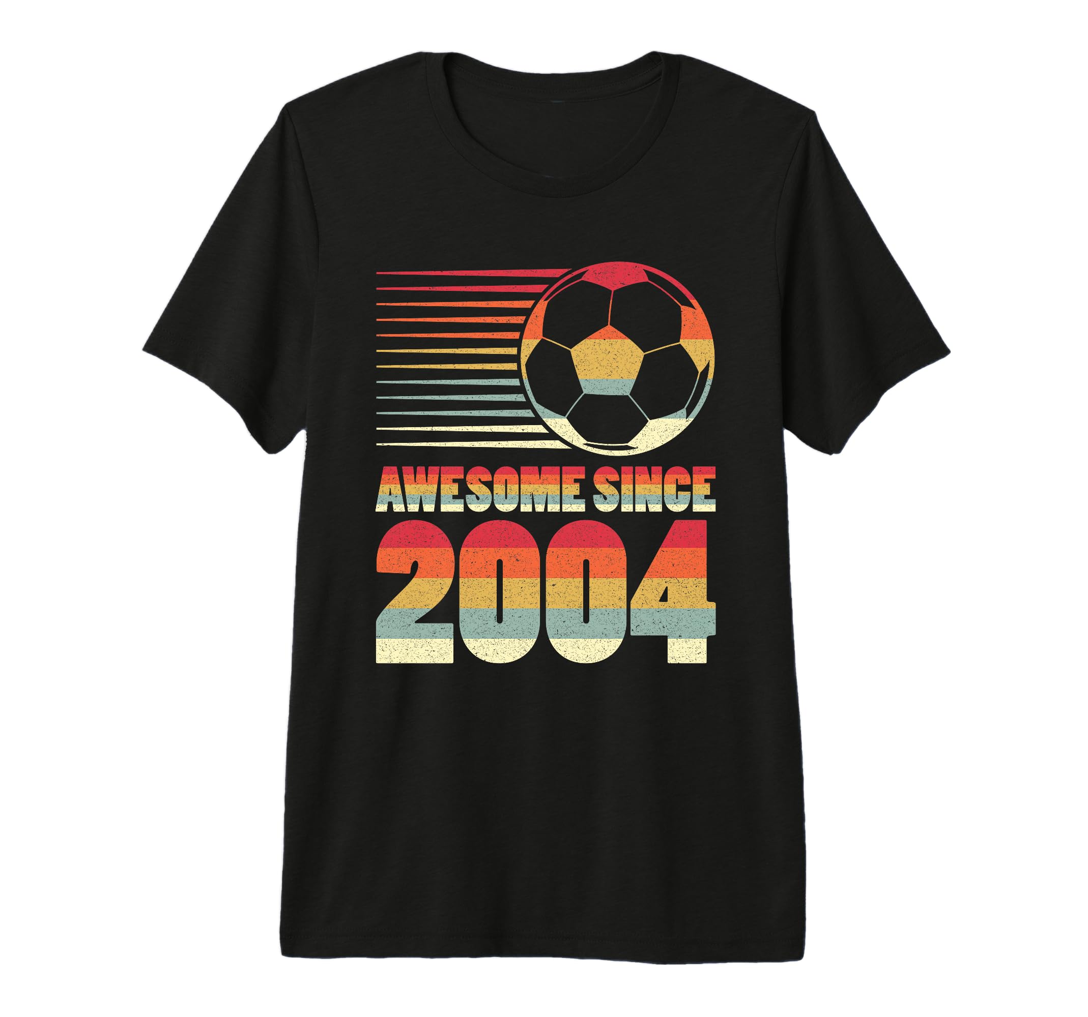 Awesome Since 2004 Soccer 22Nd Birthday T-Shirt - Unique Graphic Men Women - T-Shirt, Sweatshirt, Hoodie