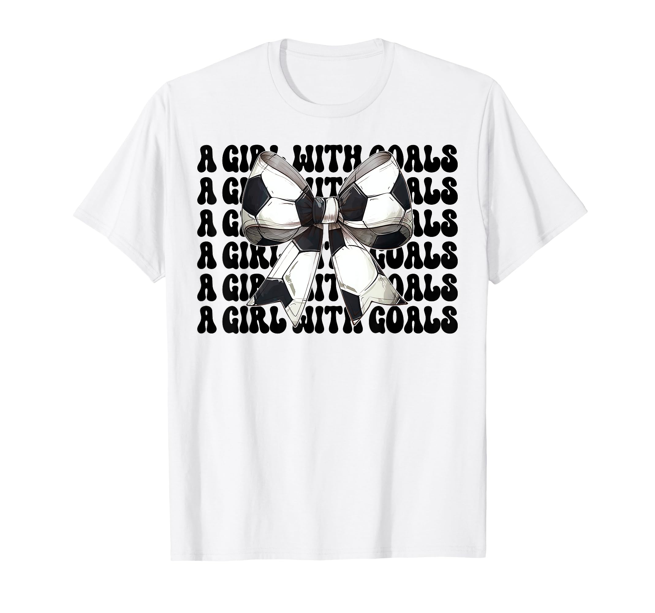 Goals Soccer Coquette Bow T-Shirt - Custom Art Print Men Women - T-Shirt, Sweatshirt, Hoodie