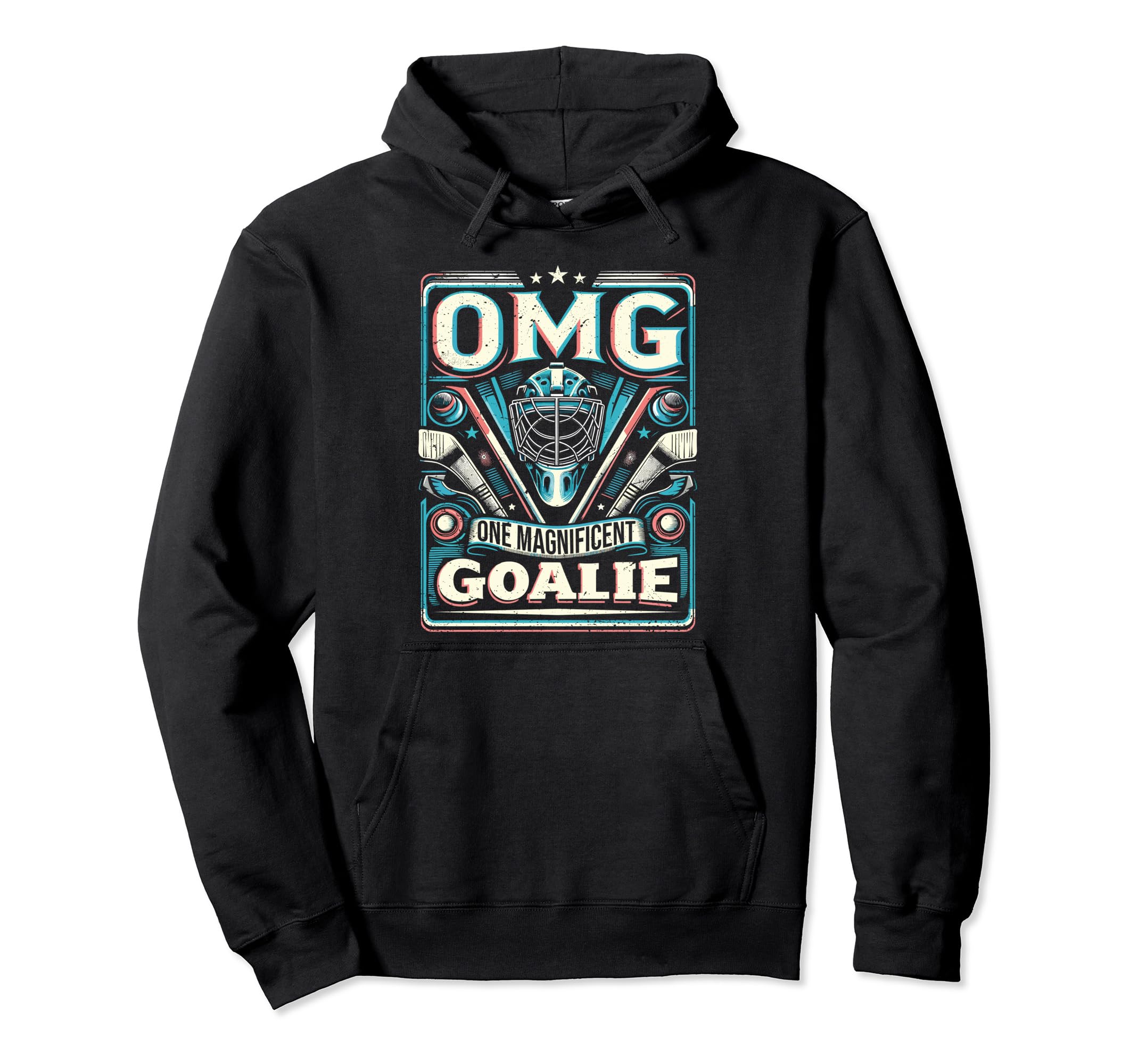 Funny Goalkeeper Ice Hockey Goalie Hoodie - Casual Everyday Wear Men Women - T-Shirt, Sweatshirt, Hoodie
