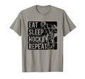 Ice Hockey Goalie Goalkeeper Eat Sleep T-Shirt - Trendy Graphic for Adults - T-Shirt, Sweatshirt, Hoodie