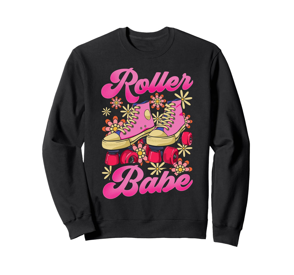 Roller Skating Skate 1970S Roller Babe Sweatshirt - Streetwear Style Unisex - T-Shirt, Sweatshirt, Hoodie