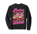 Roller Skating Skate 1970S Roller Babe Sweatshirt - Streetwear Style Unisex - T-Shirt, Sweatshirt, Hoodie