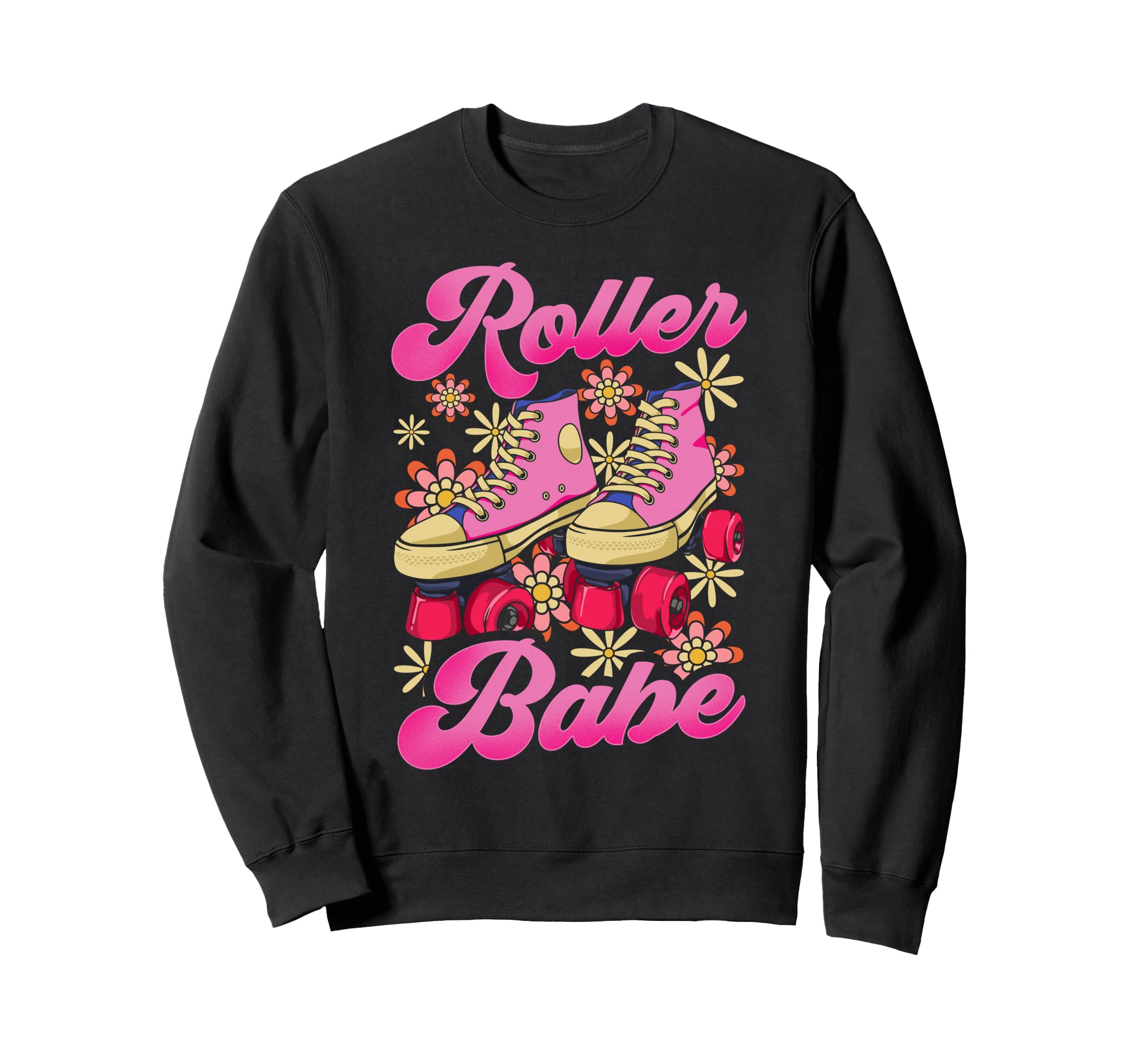 Roller Skating Skate 1970S Roller Babe Sweatshirt - Streetwear Style Unisex - T-Shirt, Sweatshirt, Hoodie