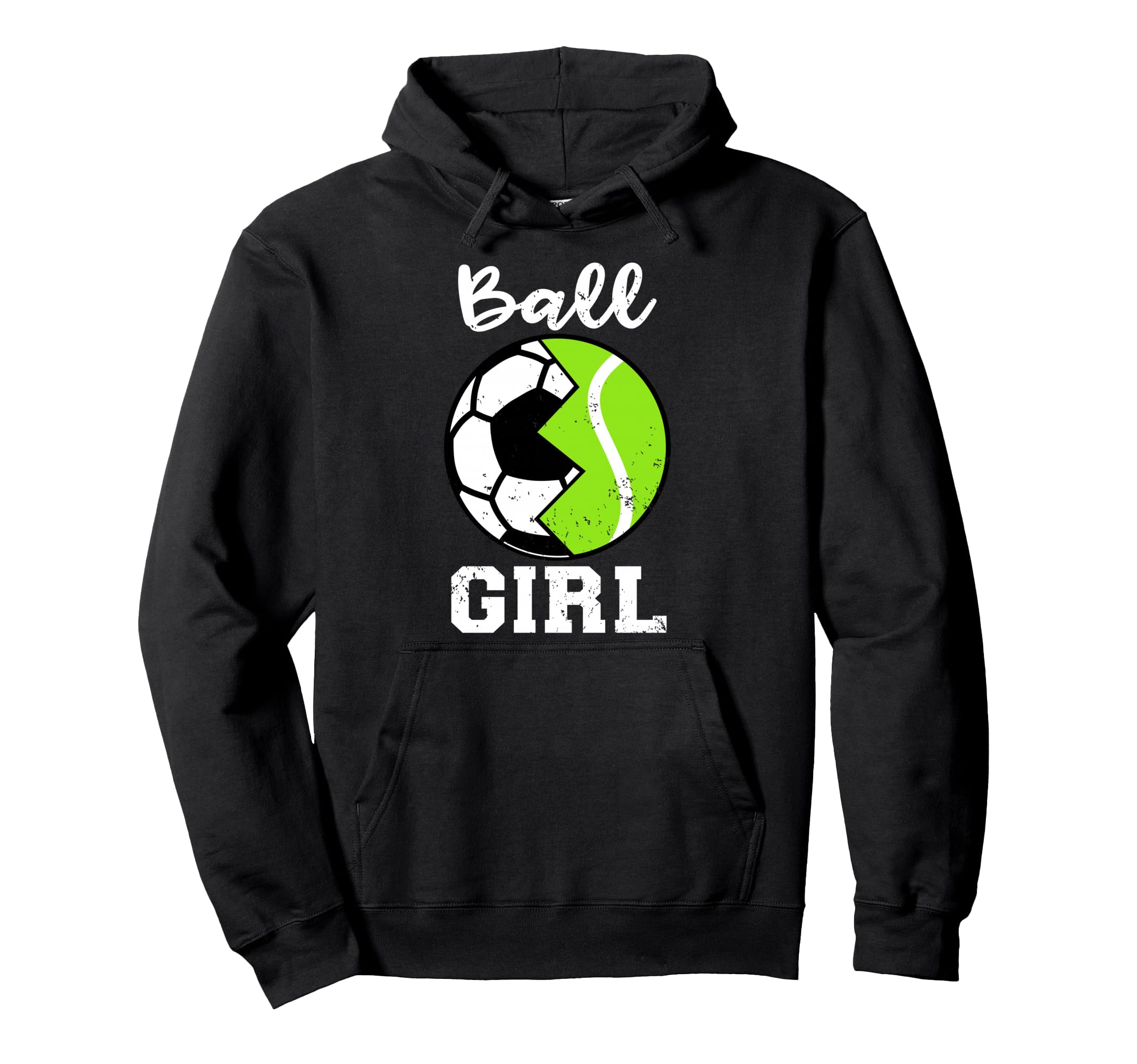 Ball Funny Soccer Tennis Player Hoodie - Fun Novelty Design Men Women - T-Shirt, Sweatshirt, Hoodie