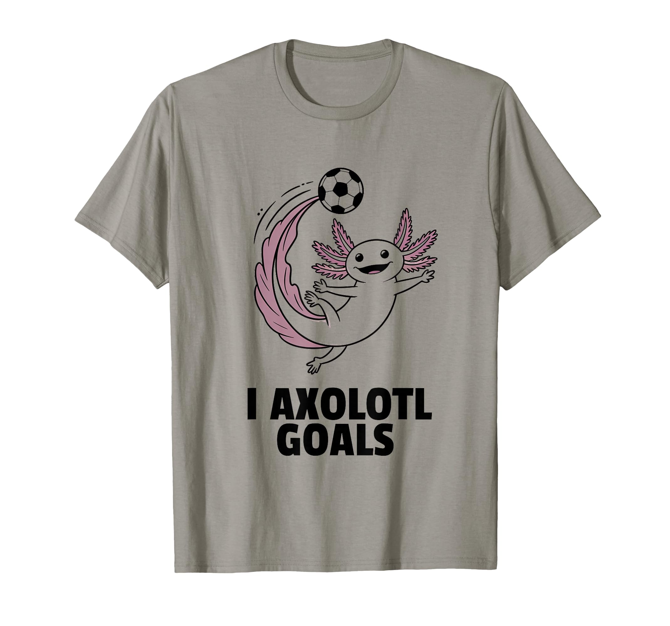 Minimalist Axolotl Soccer Player And T-Shirt - Trendy Graphic Men Women - T-Shirt, Sweatshirt, Hoodie