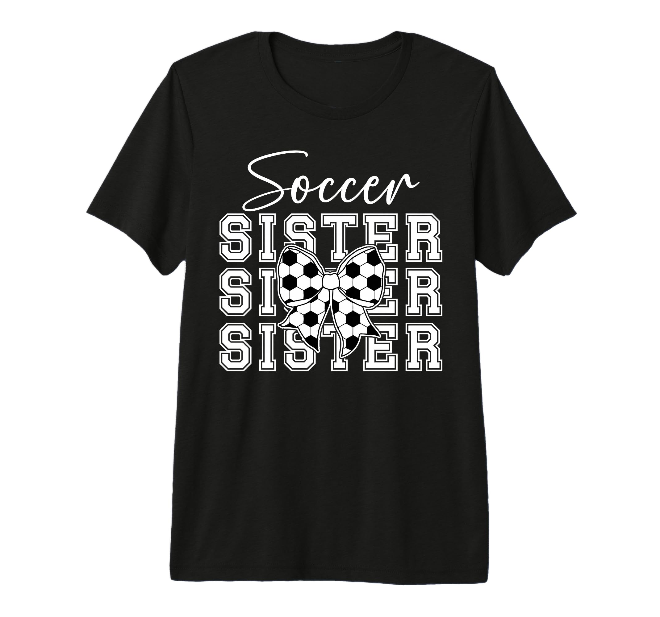 Soccer Sister Coquette Sister Soccer T-Shirt - Aesthetic Graphic Unisex - T-Shirt, Sweatshirt, Hoodie