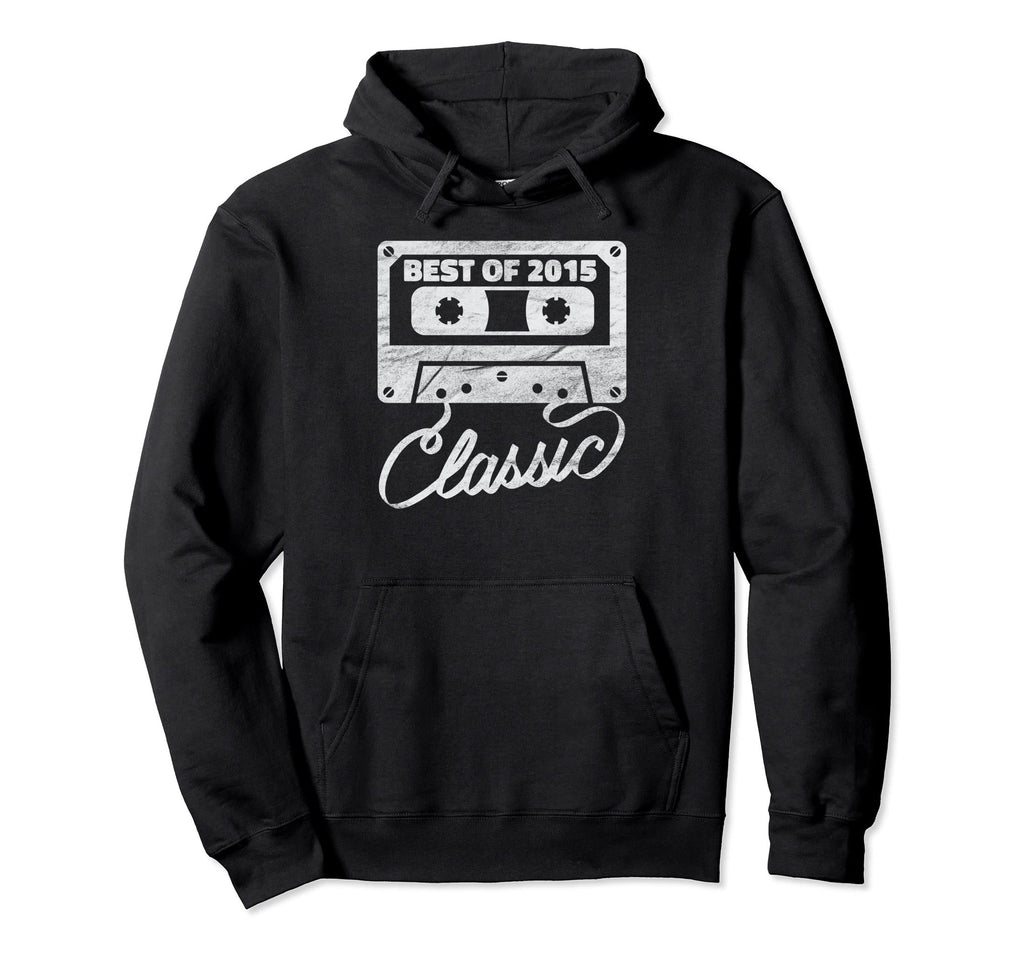 2015 Cassette Tape 8Th Birthday Hoodie - Novelty Apparel for Adults - T-Shirt, Sweatshirt, Hoodie