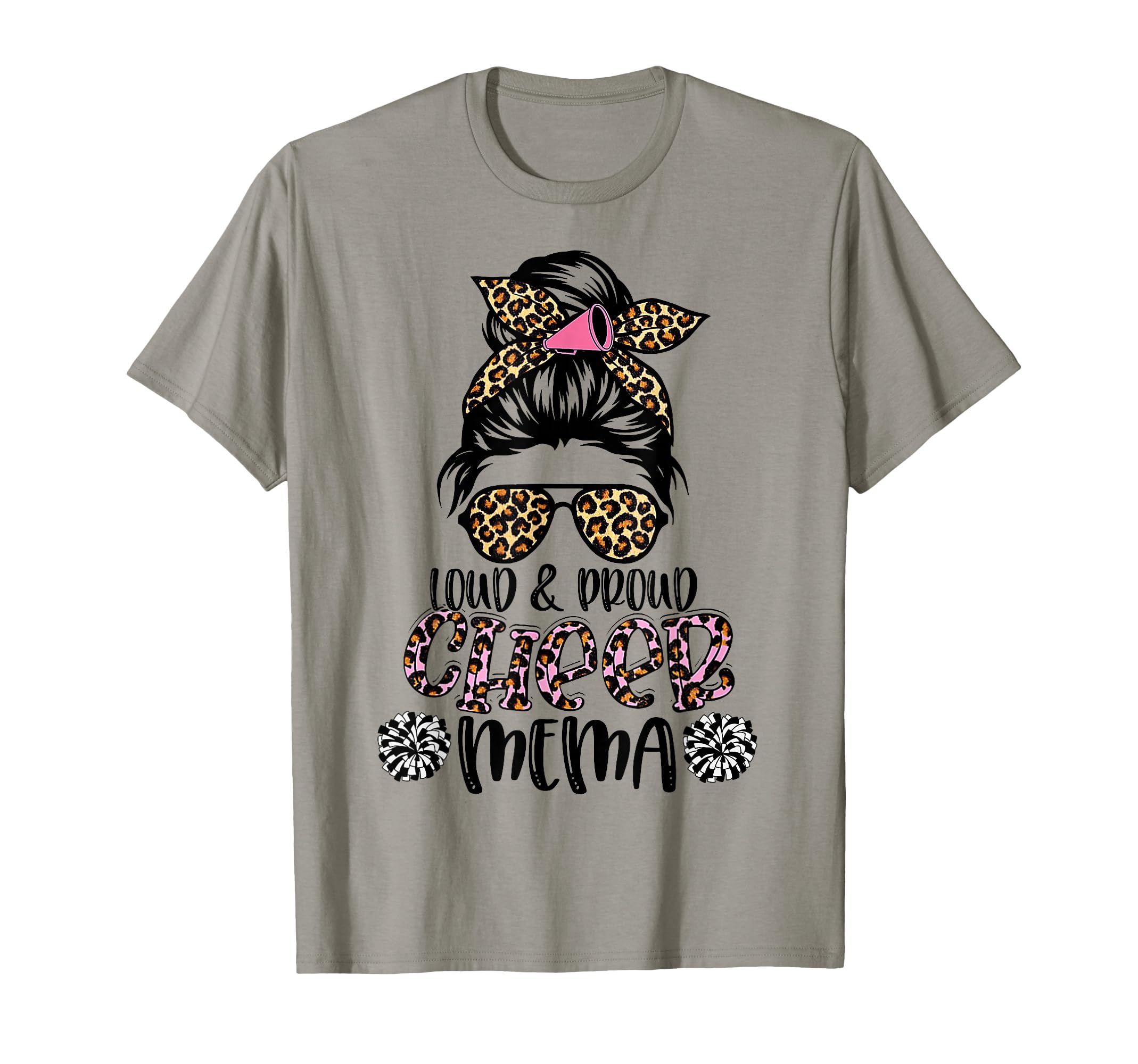 Loud And Proud Cheer Mema Leopard T-Shirt - Custom Art Print Unisex - T-Shirt, Sweatshirt, Hoodie