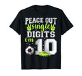 10Th Birthday Soccer Peace Out Single T-Shirt - Graphic Print for Adults - T-Shirt, Sweatshirt, Hoodie