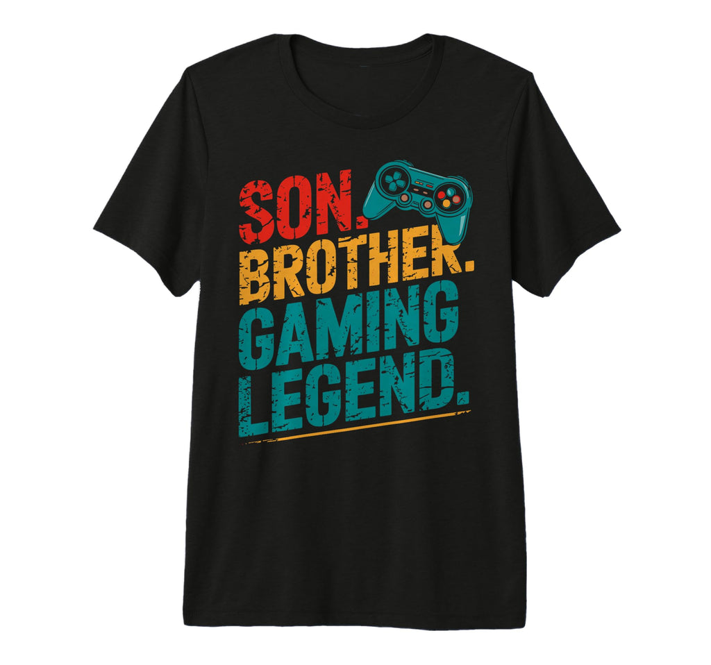 Son Brother Gamer Legend Video Game T-Shirt - Aesthetic Graphic Unisex - T-Shirt, Sweatshirt, Hoodie
