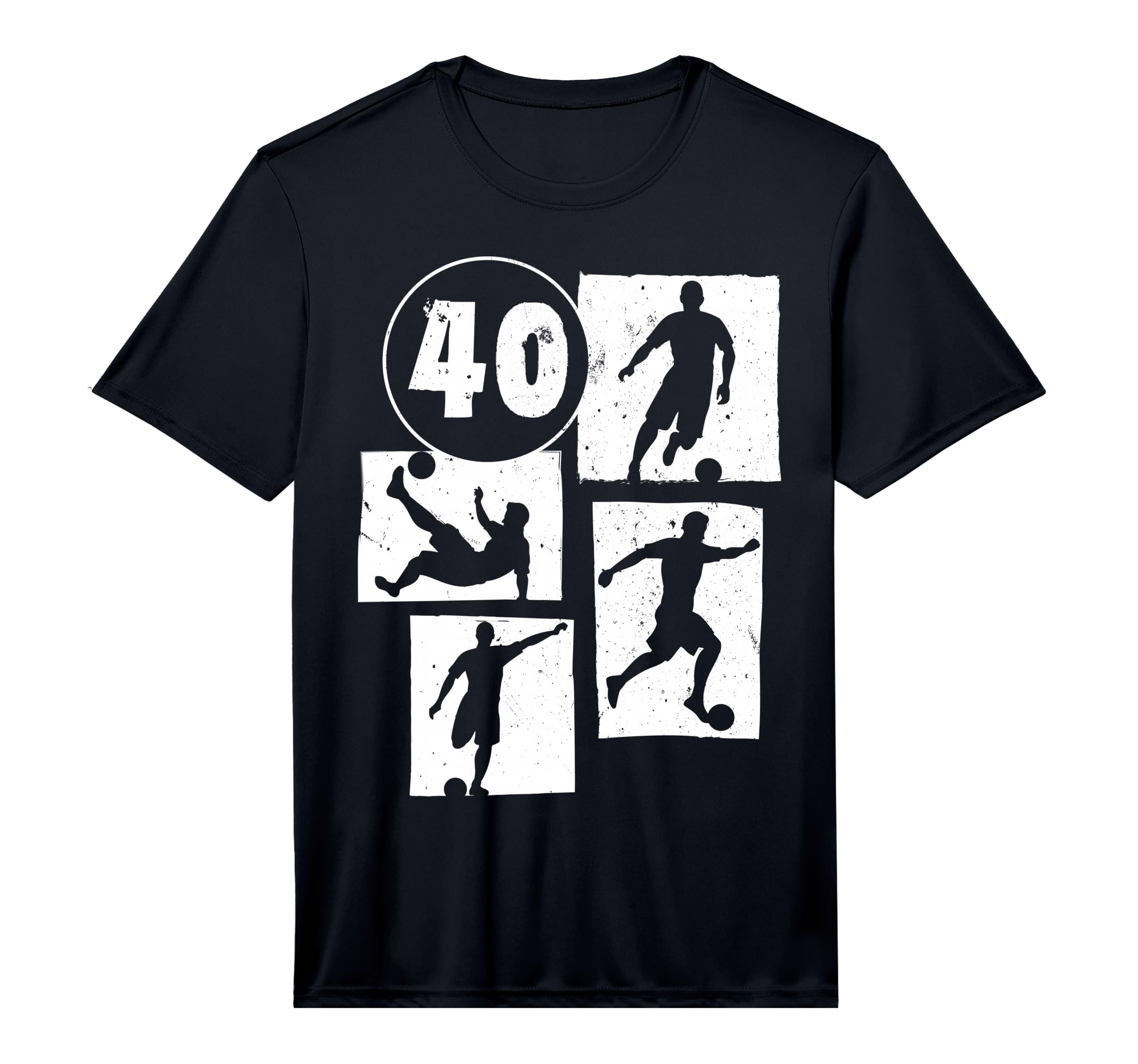 Mens 40Th Birthday Soccer Player Football T-Shirt - Trendy Graphic Unisex - T-Shirt, Sweatshirt, Hoodie