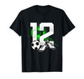 12Th Birthday Soccer Player Football 12 T-Shirt - Novelty Apparel Unisex - T-Shirt, Sweatshirt, Hoodie
