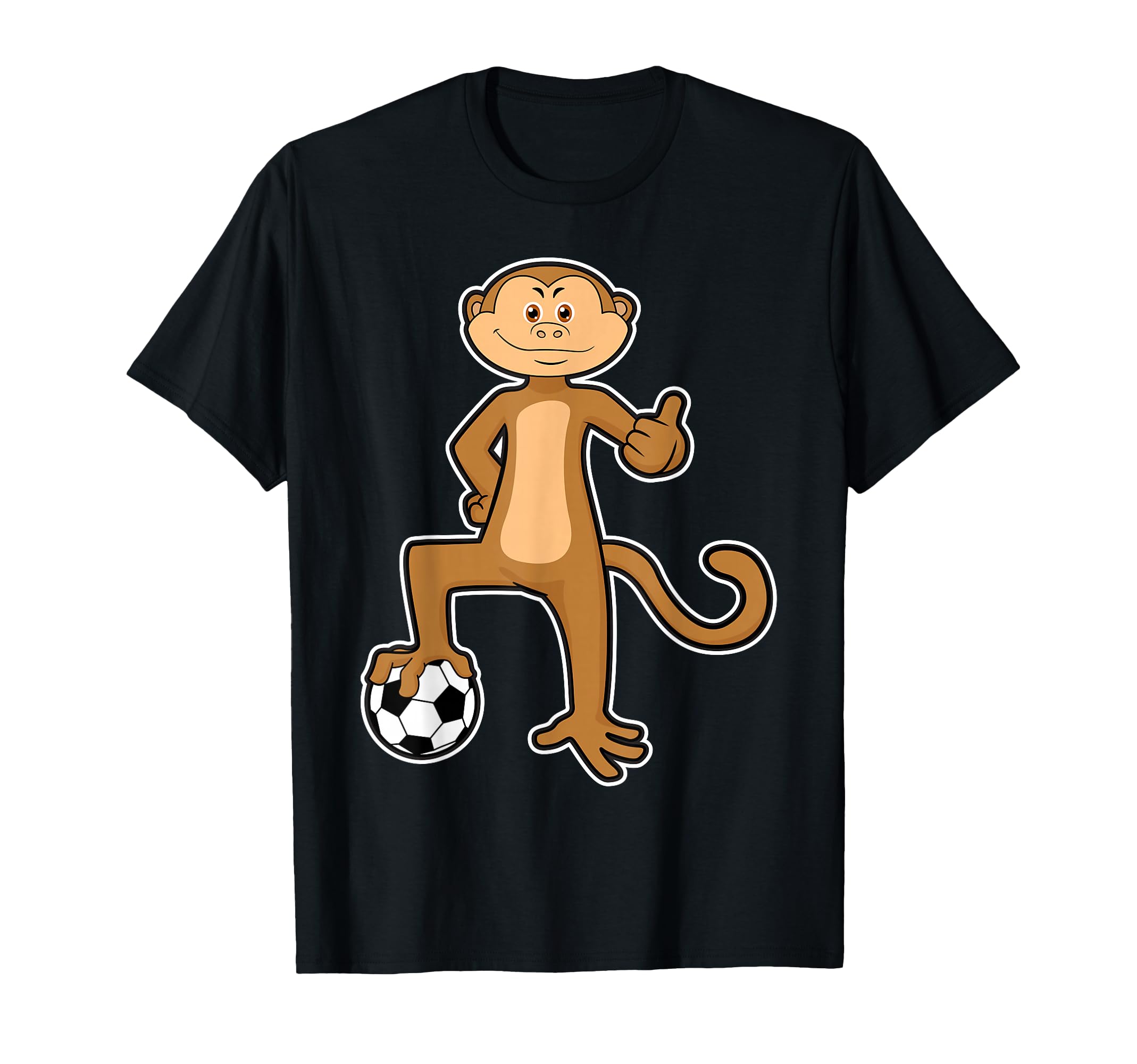Monkey Soccer Player Soccer Sports T-Shirt - Custom Art Print for Adults - T-Shirt, Sweatshirt, Hoodie