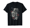 Roses And Skulls Elder Emo Grunge Punk T-Shirt - Unique Graphic Men Women - T-Shirt, Sweatshirt, Hoodie