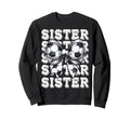 Coquette Soccer Sister Sweatshirt - Casual Everyday Wear Men Women - T-Shirt, Sweatshirt, Hoodie