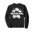 Soccer Funny Soccer Ball Split Sweatshirt - Casual Everyday Wear Men Women - T-Shirt, Sweatshirt, Hoodie