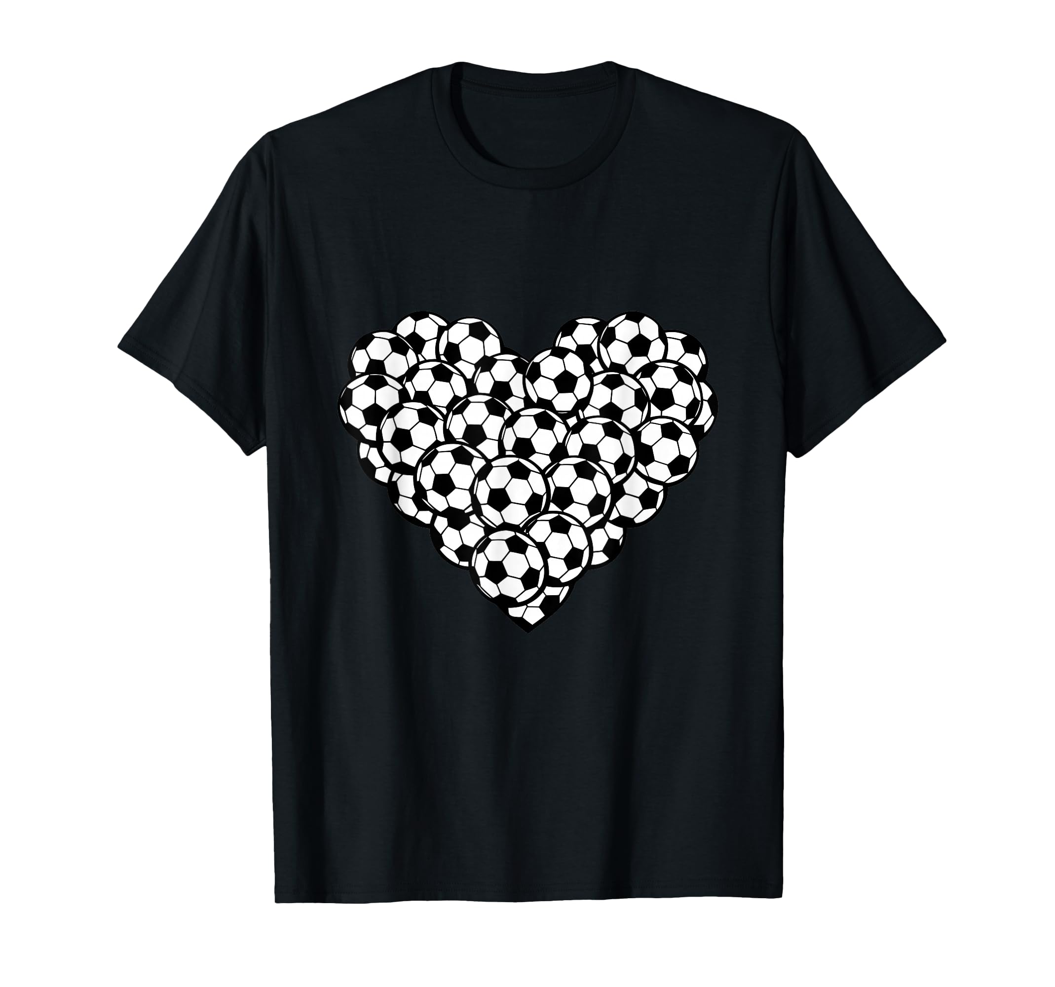 Heart Shaped Soccer Ball T-Shirt - Fun Novelty Design for Adults - T-Shirt, Sweatshirt, Hoodie