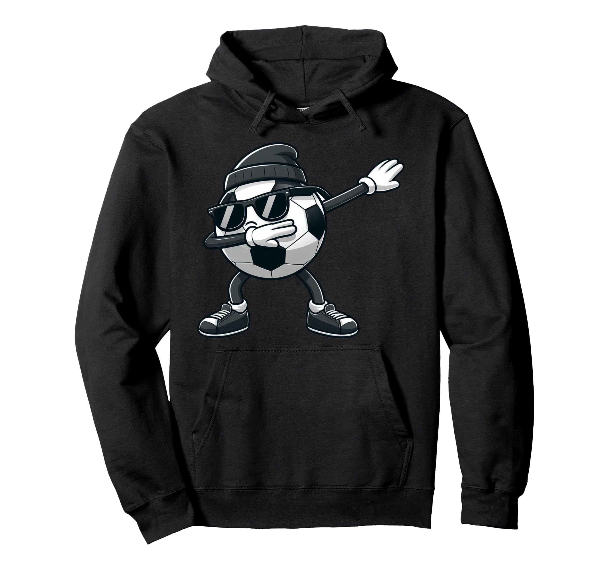 Dabbing Soccer Ball Soccer Sports Player Hoodie - Aesthetic Graphic Unisex - T-Shirt, Sweatshirt, Hoodie