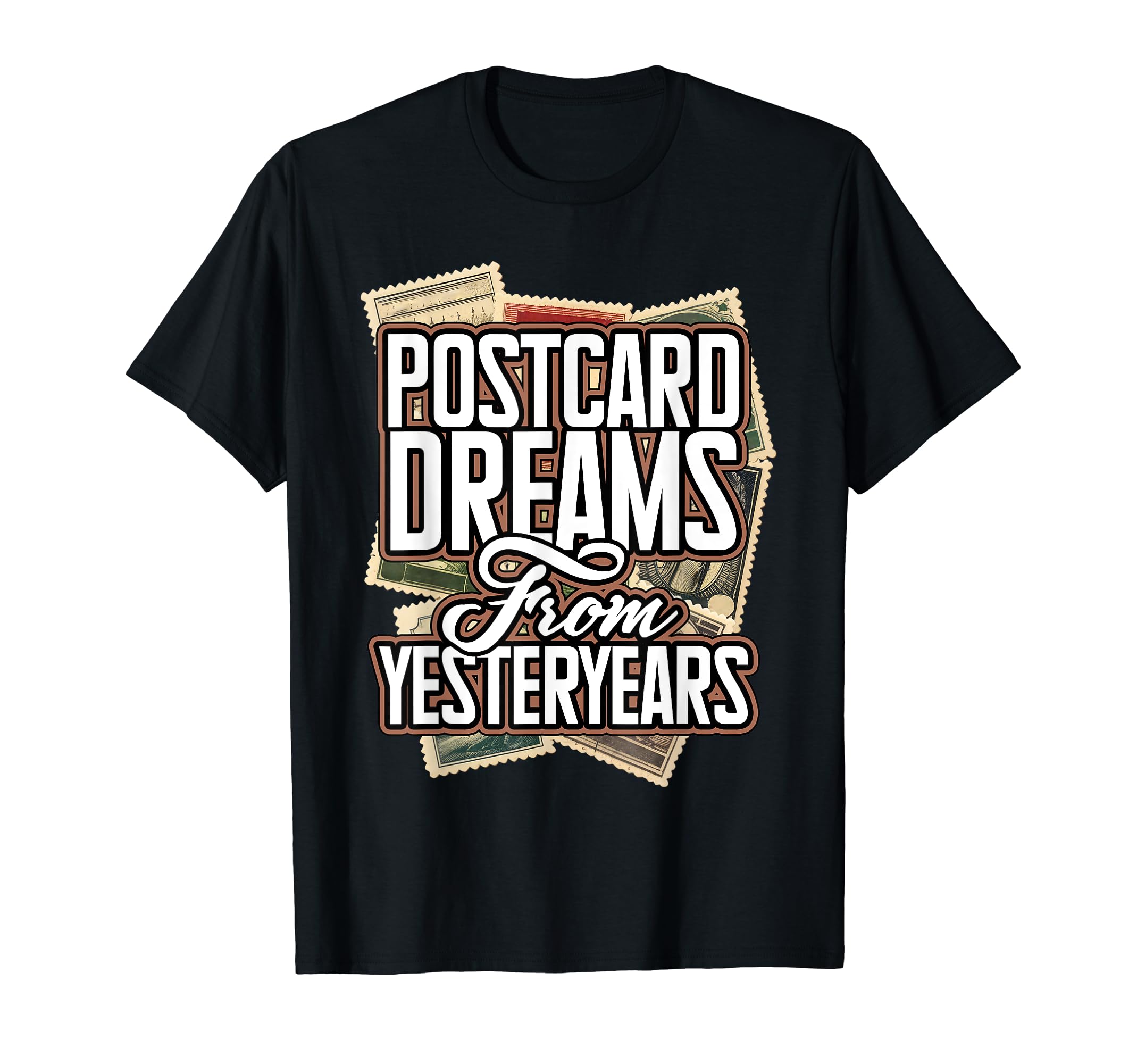 Postcard Collector Antique Postcards T-Shirt - Novelty Apparel Men Women - T-Shirt, Sweatshirt, Hoodie