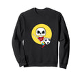 Funny Halloween Skeleton Playing Sweatshirt - Unique Graphic for Adults - T-Shirt, Sweatshirt, Hoodie