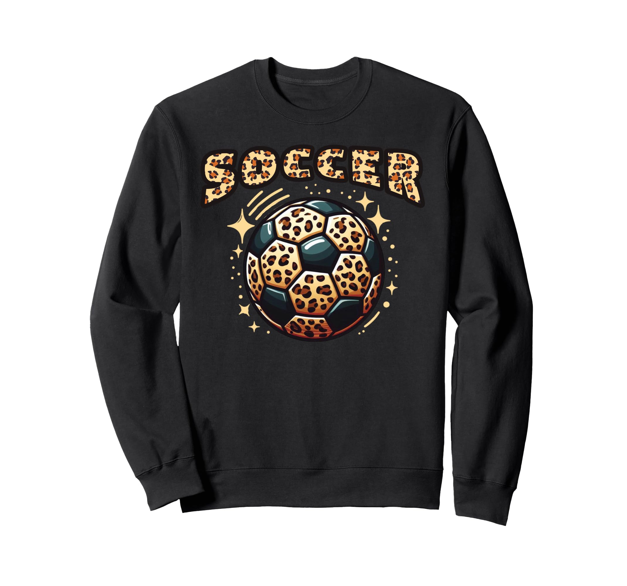 Soccer Ball Leopard Sweatshirt - Streetwear Style for Adults - T-Shirt, Sweatshirt, Hoodie