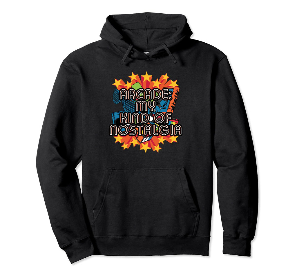 Arcade My Kind Nostalgia Gamer Gaming Hoodie - Minimalist Print Men Women - T-Shirt, Sweatshirt, Hoodie