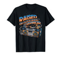 Raised Old School Hip Hop Cassette T-Shirt - Minimalist Print Unisex - T-Shirt, Sweatshirt, Hoodie