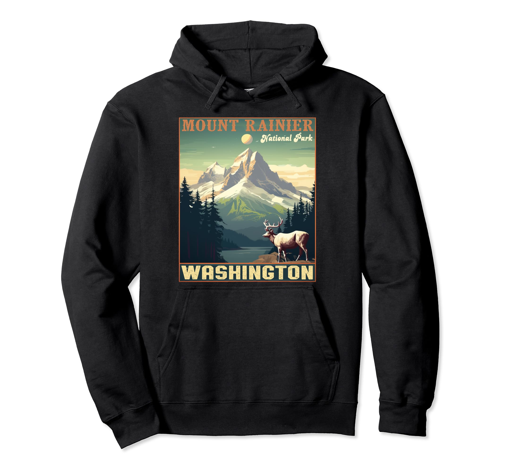 Mt Rainier National Park Souvenir Hoodie - Casual Everyday Wear for Adults - T-Shirt, Sweatshirt, Hoodie
